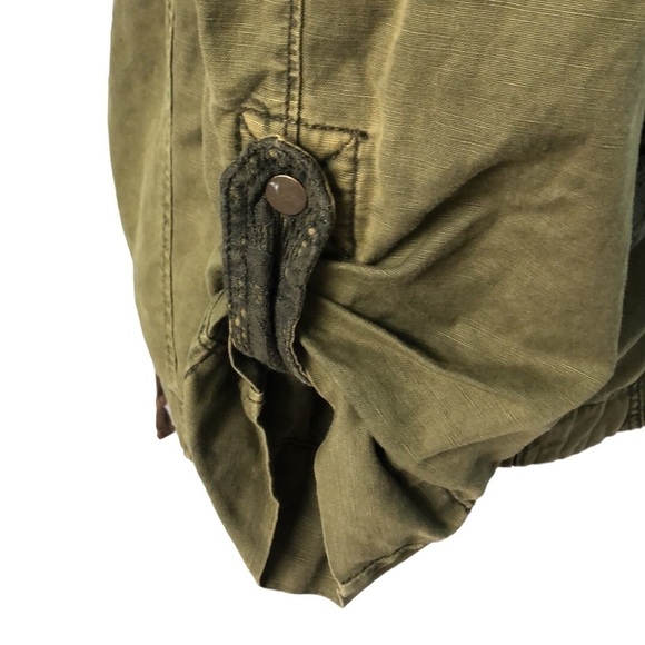 Anthropologie HEI HEI Green Hooded Anorak Utility Jacket Size XS - Picture 12 of 15